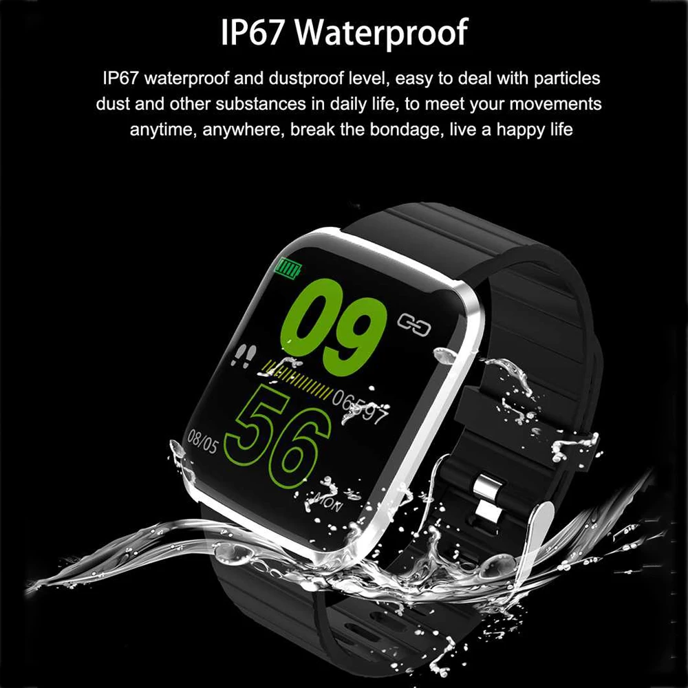 Новинка 116 Pro/Plus2 обновление пользовательского интерфейса Смарт часы HR Монитор артериального давления Мульти Спорт напоминание фитнес Смарт часы для дропшиппинг