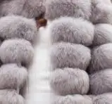 BINYUXD новая уличная куртка из искусственного меха, зимняя куртка, модные женские толстые теплые пальто из искусственного меха с капюшоном, верхняя одежда больших размеров - Цвет: Серый