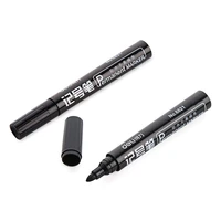 permanent black ink marker pens waterproof oily signature marker students stationery office school supplies for writingpainting