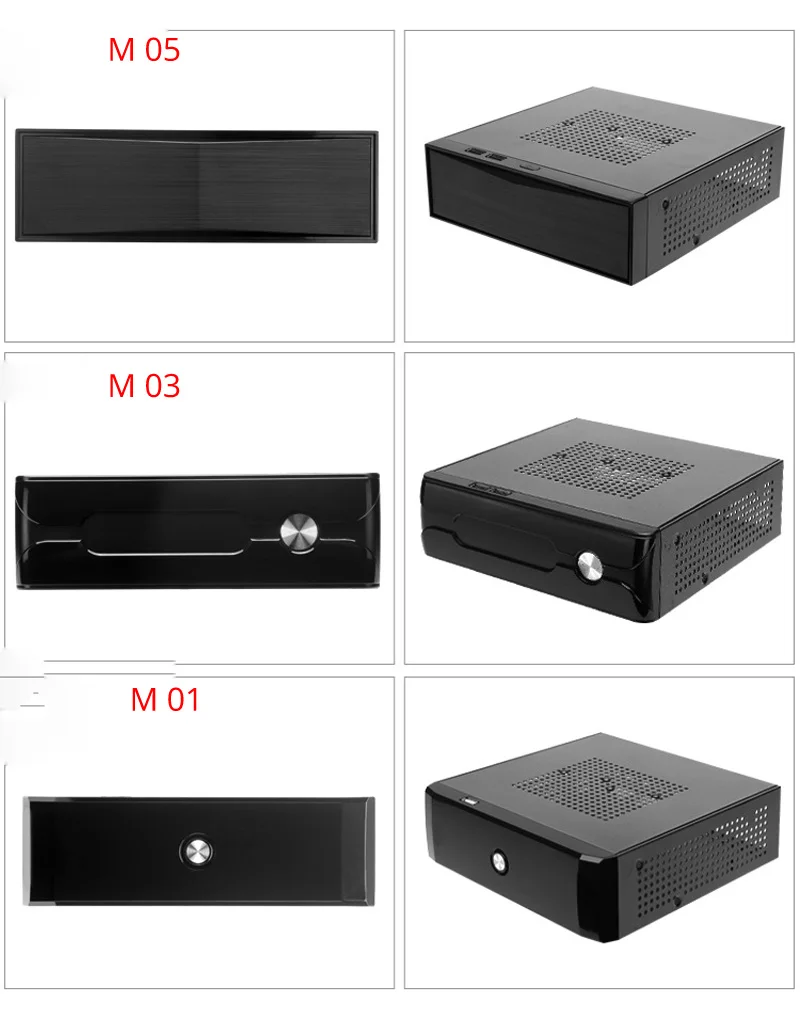 Горячая DIY горизонтальный мини itx HTPC Чехол черный стальной домашний кинотеатр itx материнская плата ПК компьютерный игровой настольный корпус шасси