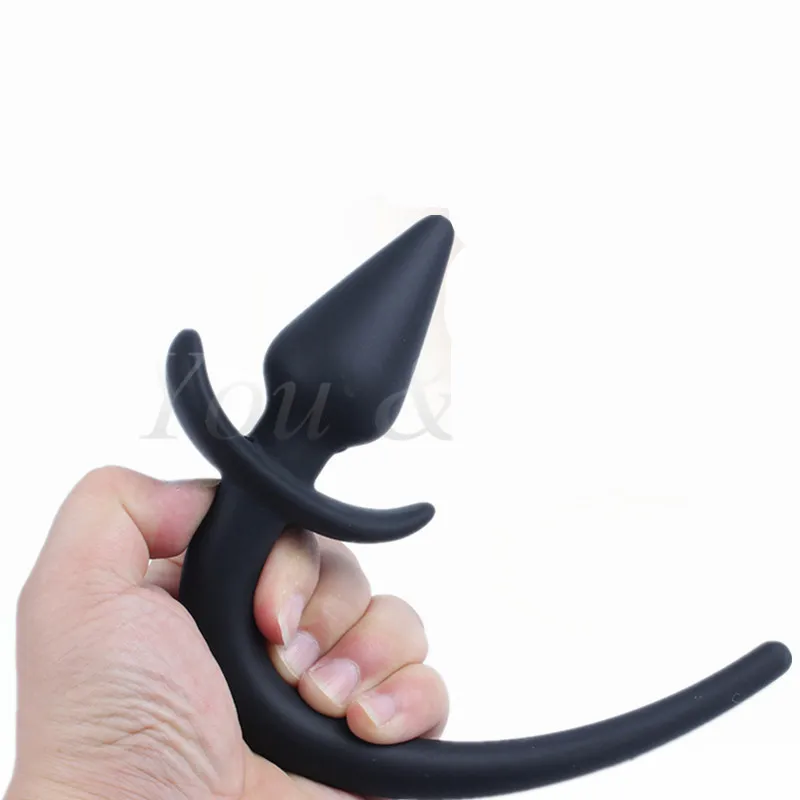 Новинка 100% силиконовая Анальная пробка с хвостом собаки интимные товары для