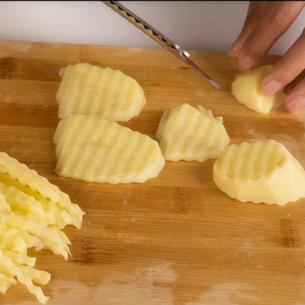 Из нержавеющей стали Спайк картофеля нож для резки многоцелевой cut French fries