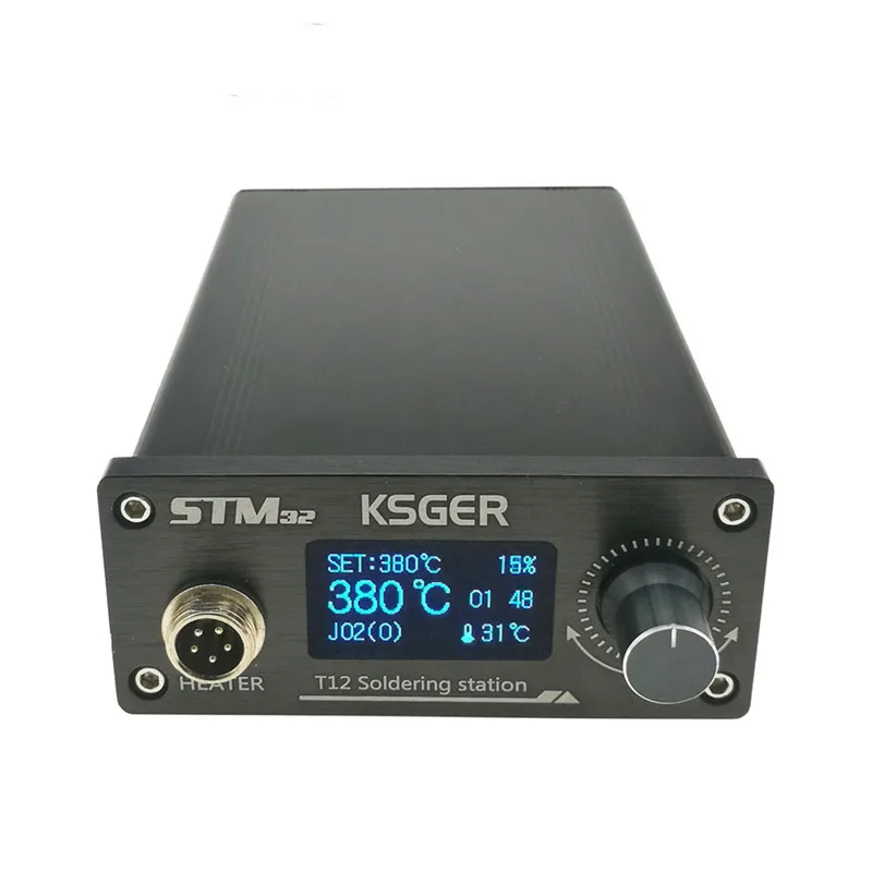 KSGER 110-240V V2.01 STM32 OLED T12 цифровая паяльная станция контроллер температуры прочный