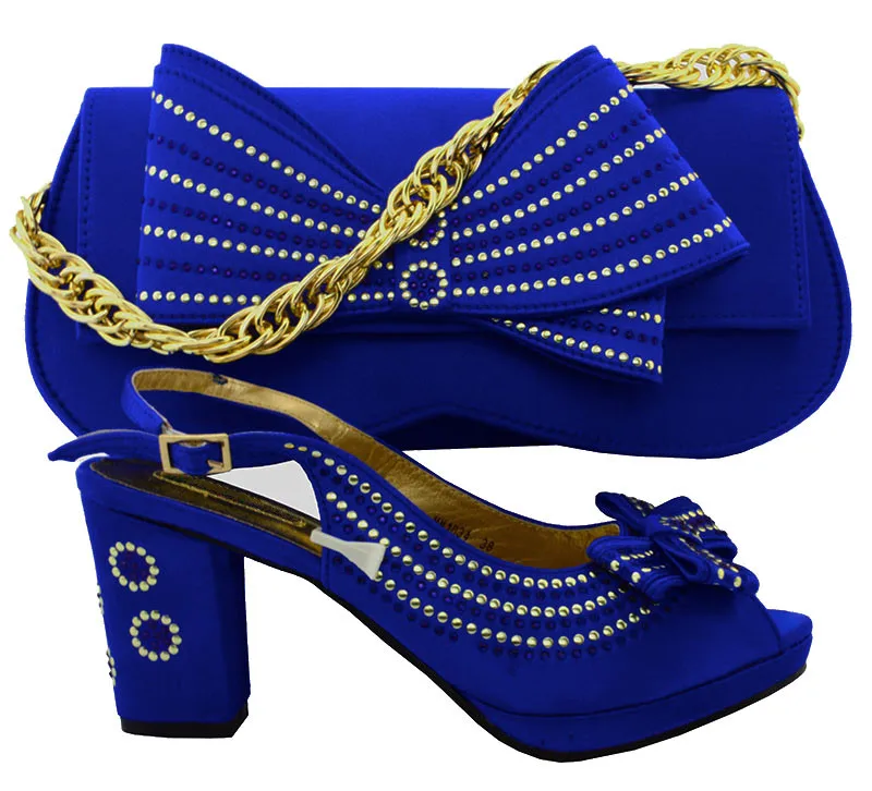 2017 Высокое Качество Нигерия Красный Цвет Свадьба Обувь Итальянская И Сумки