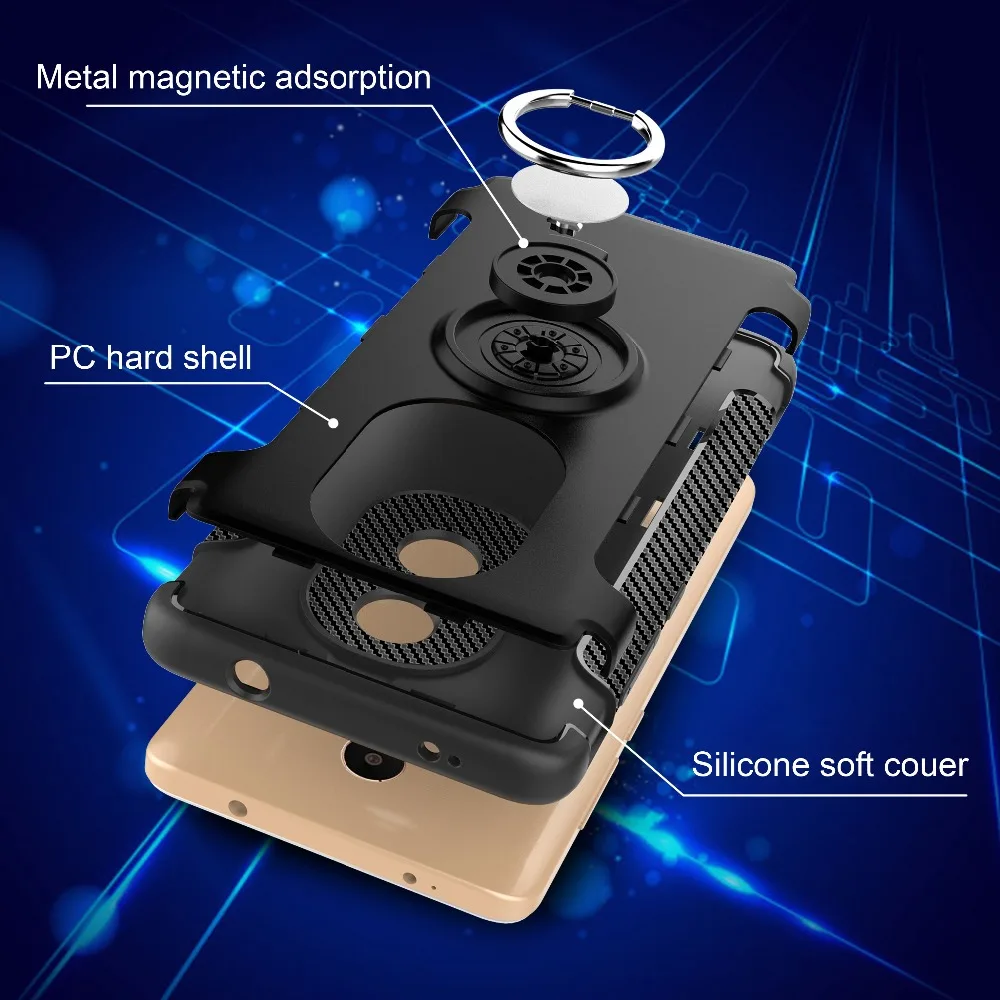 VBNM Soft Silicon Cases For xiomi xiaomi redmi note 4 Case note4 Hard PC Ring armor Cover xaomi 4X |
