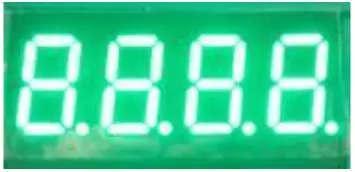 50 шт. x 0 36 дюймов зеленый красный синий нефрит общий катод/анод 4 цифровая трубка