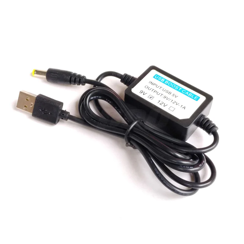 L 5V step-up 9V DC 5 в повышение уровня до 9 в 12 В Jack 5,5 мм x 2,1 мм 1,5 м кабель питания USB 2,0 мульти зарядное устройство Соединительный кабель для маршрутизатора лампа Таблица - Цвет: L 5V step-up 9V