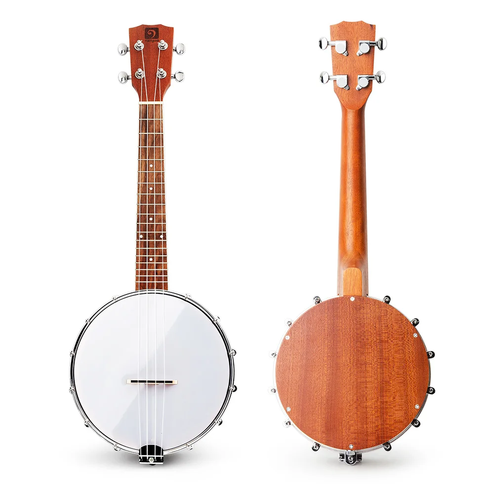 Vangoa 23 дюймов 4 струны концертный банджо укулеле Banjolele Banjos комплект Sapele Дерево