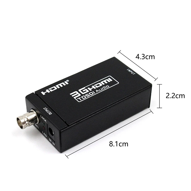 HDMI в SDI конвертер поддержка вещания сигнал на 3G/SD/HD для X360BOX/PS3/STB/SDI монитор/SDI