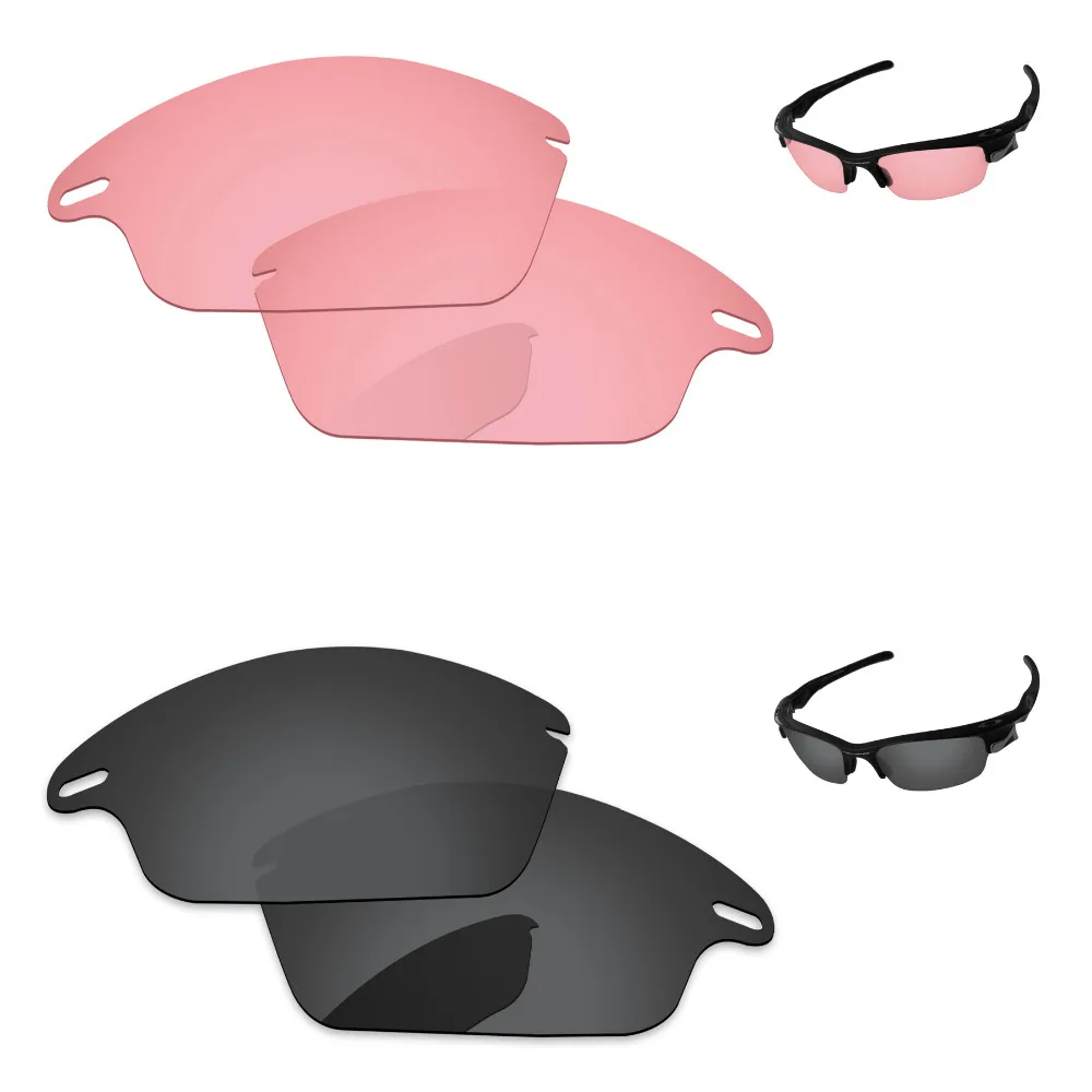 

Черный, серый и кристально-розовый 2 пары сменных линз для быстрой солнечные очки к куртке оправа 100% UVA & UVB защита