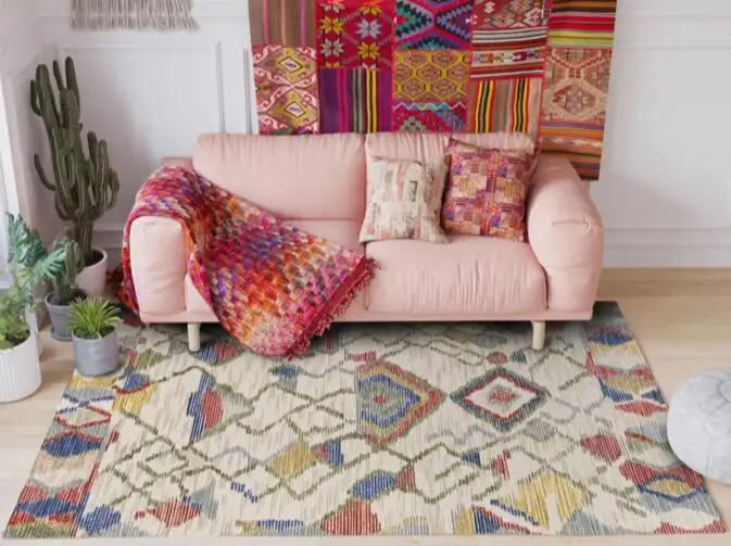 120X160cm винтажный художественный этнический русский стиль ковер килим Lving комната