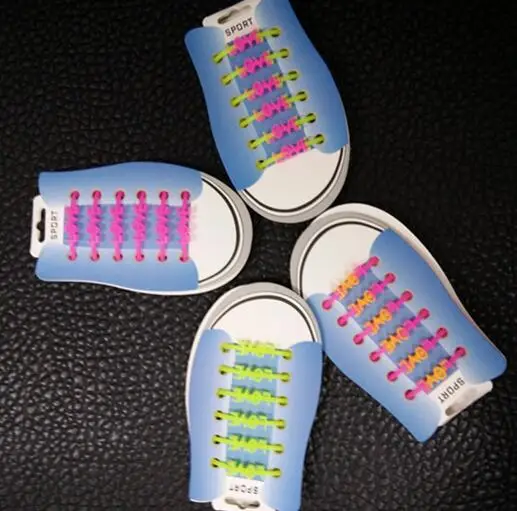 Модные светящиеся силиконовые любовное письмо шнурки Многоцветный Упругой