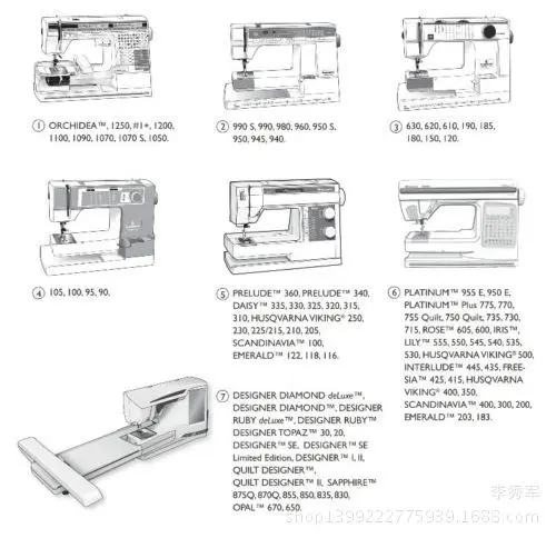 Husqvarna Викинг/Викинг бытовая швейная машина, упругая лапка упругая веревка, Лапка