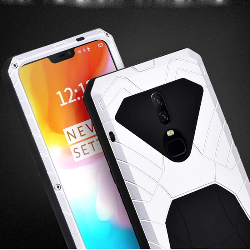 Oneplus 6 Чехол Алюминий металла силиконовый чехол для oneplus-6 coque |