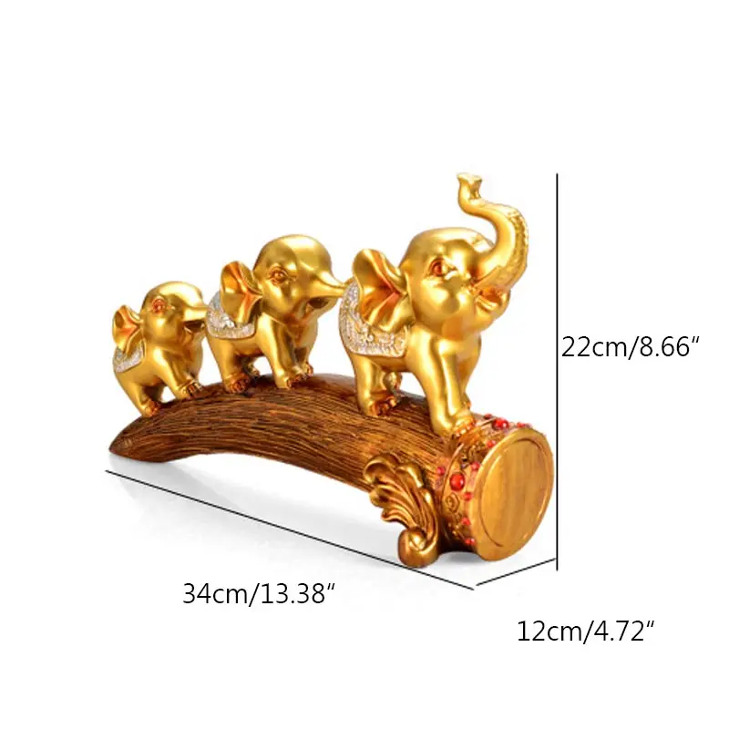 

European Resin Retro Elephant Crafts Decoration Home Decoration Accessories Porch Wine Cabinet Decoration Gift Shooting Props