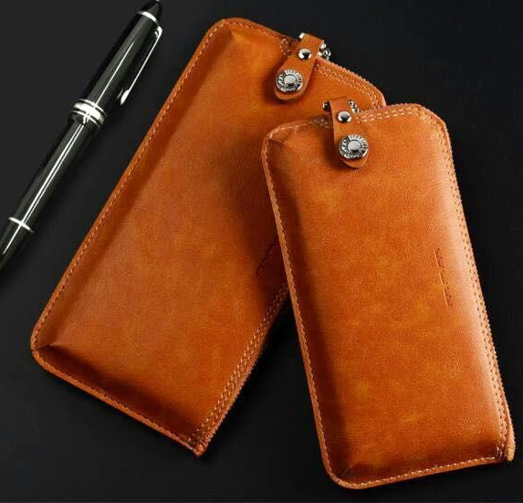 Синтетическая кожа застежка молния карты бумажник мобильный телефон case чехол
