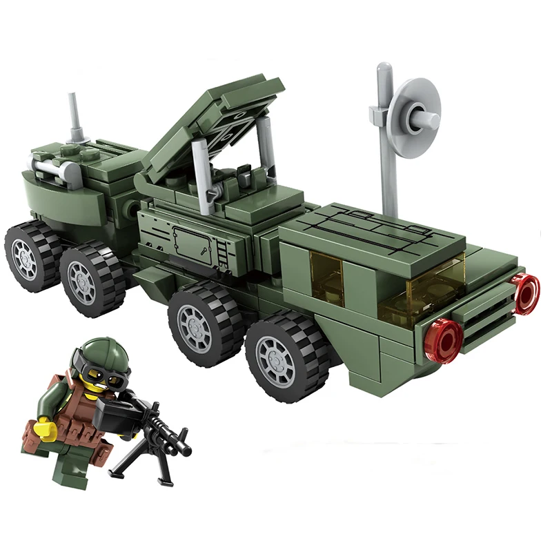 KAZI 4 в 1 Военный танк мировой войны ракетная атака оружие технологические