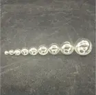 20 шт.лот смешанный шар стеклянный шар прозрачный круглый шар с отверстием стеклянная бутылка банка Пустой Флакон-кулон, ювелирные изделия