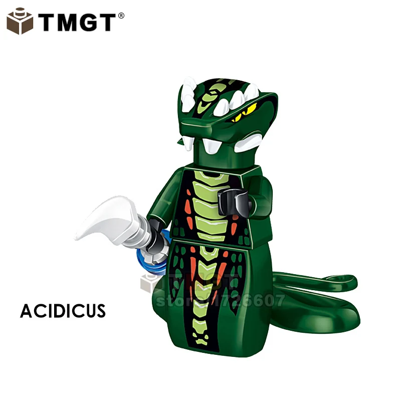 Черный Один фильм Nya Jay Zane и Kai Wu Lord Garmadon Snike с оружием строительные блоки игрушки для детей - Цвет: Черный