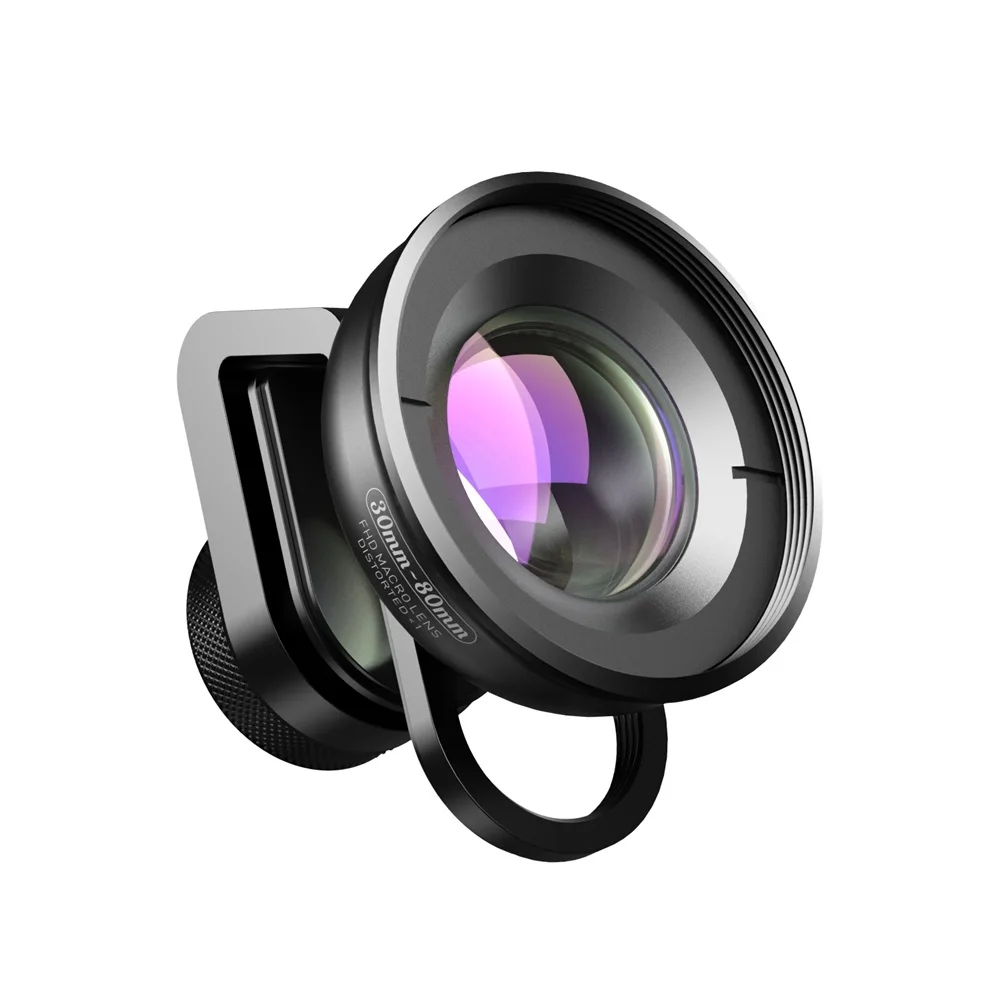 APEXEL HD Optic 30 мм-80 мм макрообъектив телефон объектив камеры 10x Супер Макро Lentes для iphone XS Max samsung Xiaomi huawei мобильный телефон - Цвет: 30mm-80mm macro lens