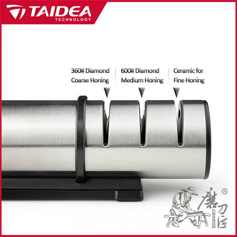 TAIDEA 3 Этап Круглый Нержавеющей Стали Кухонный Нож Точилка T1202DC h3|kitchen knife sharpener|knife