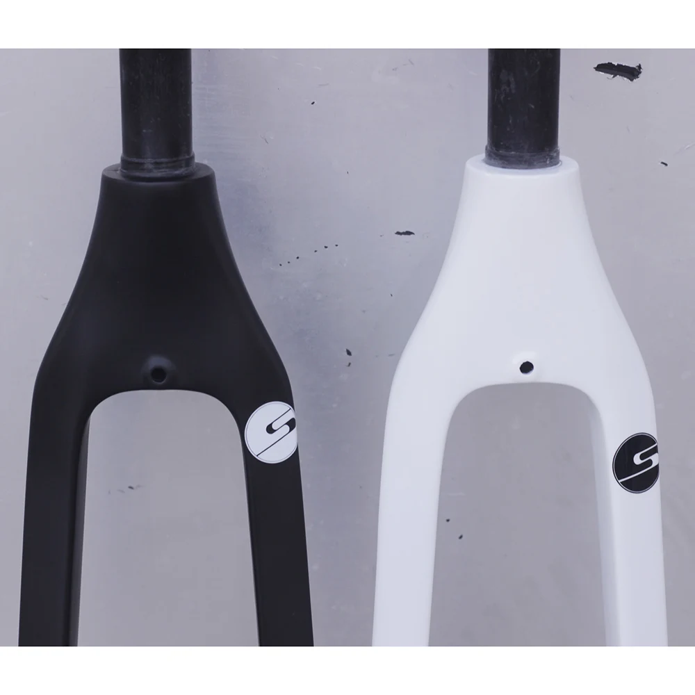 Silverock 2" Карбоновая вилка 451 406 20 1 1/8" для велосипеда Minivelo V Тормоза Дисковый суппорт тормоза совместимые мини Velo жесткие вилки супер