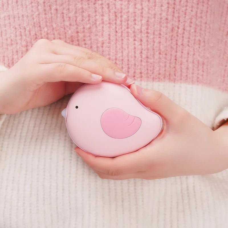 

Warm heart bird hand warmer, mini portable charging warm baby, mobile power electric heating treasure