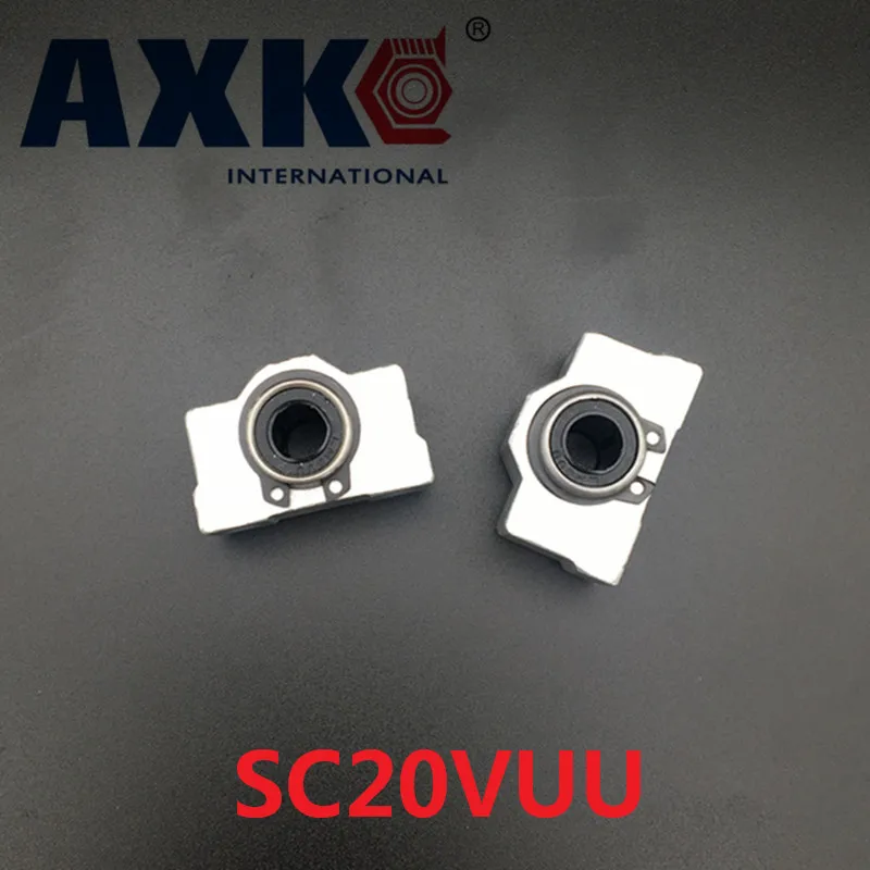 Axk 2 шт. Sc20vuu Sc20v Scv20uu Scv20 20 мм блок ЧПУ сделай сам короткий скользящий Блок Линейный