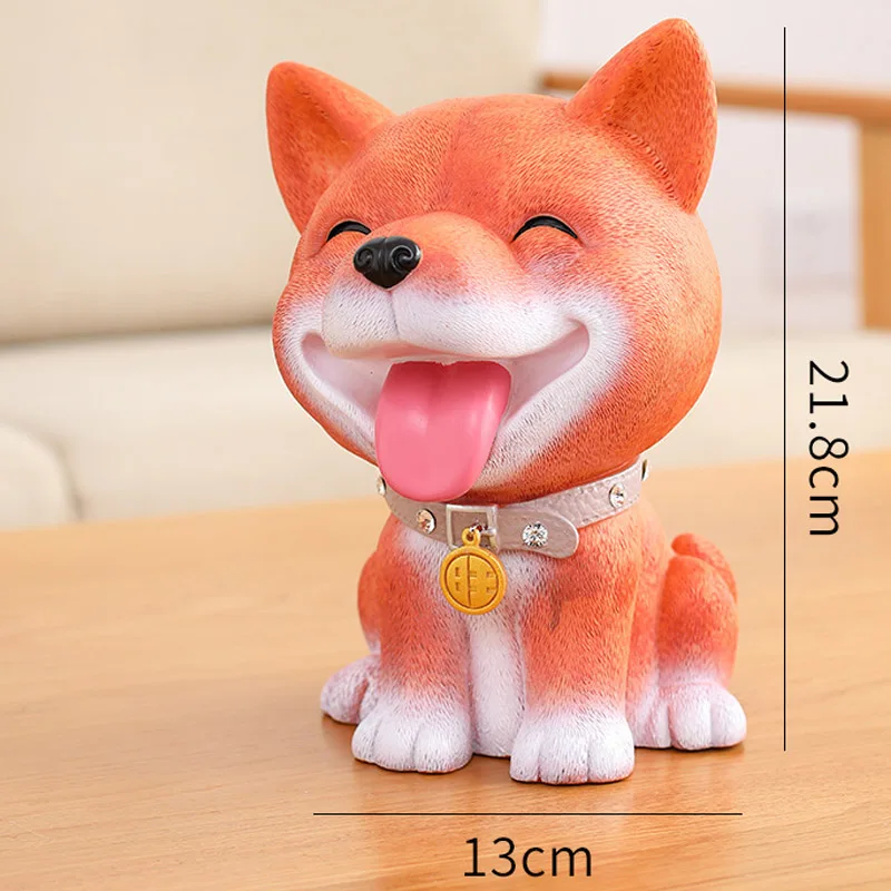 shiba Милая Мини-копилка, персональная собака из мультфильма, вечерние подарки, домашний декор, детская игрушка, монета, копилка - Цвет: shiba