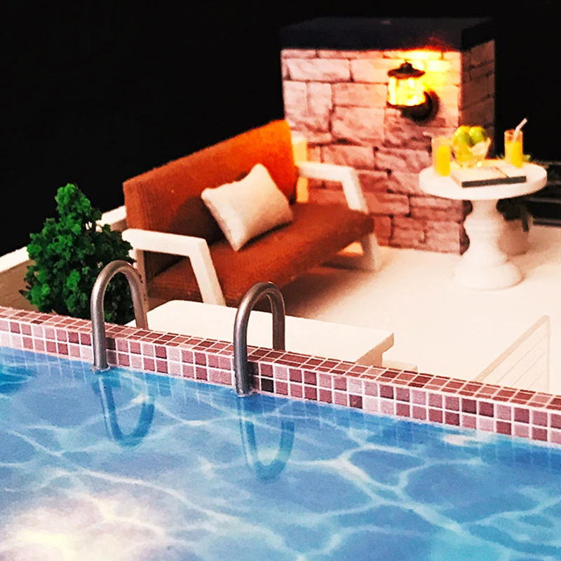 3D Кукольный дом сделай сам миниатюрные деревянные миниатюры кукольный домик