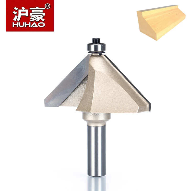 HUHAO Фрезерные фрезы 1/4 &quot1/2&quot хвостовик для дерева конского носа 45 градусов