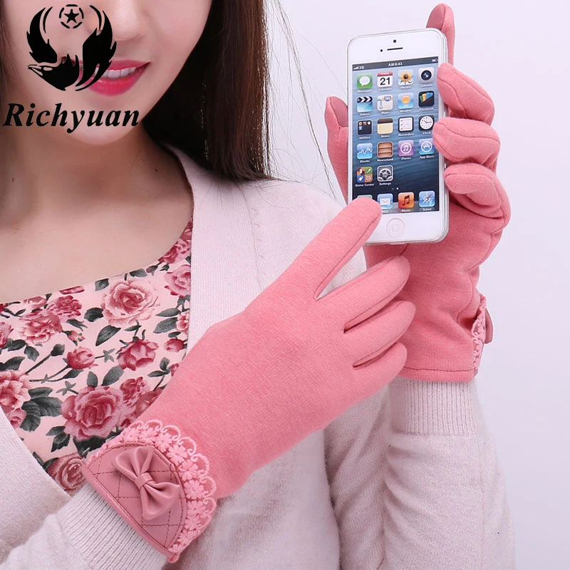 Элегантные женские Прихватки для мангала Экран зима теплая лук мягкие наручные