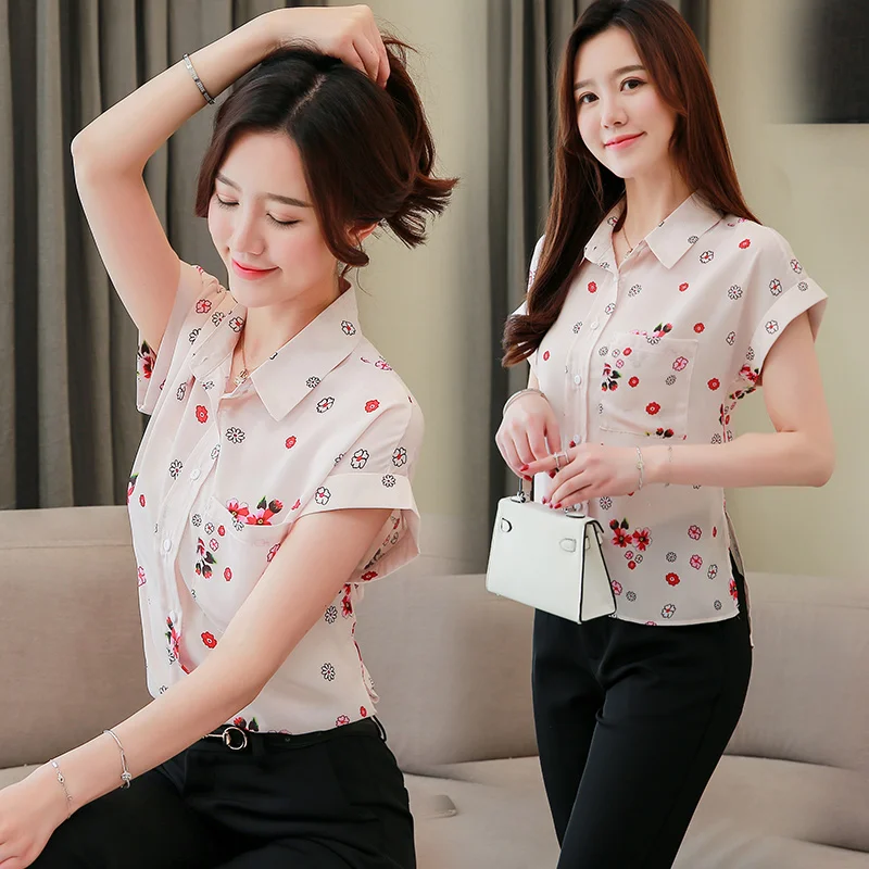 

Fashion Womens Tops And Blouses 2021 Off Shoulder Top Korean Fashion Clothing Button Chiffon Blouse Shirts Women Tops 3621 50