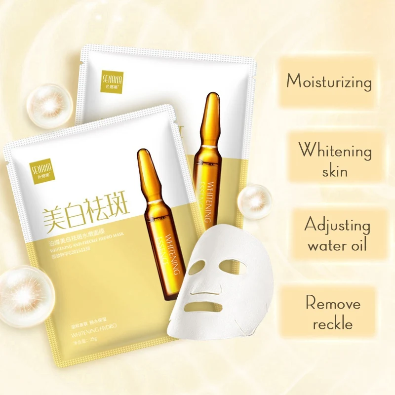 Маска для лица жемчужная пудра шлифованная ультратонкая отбеливание акне маска