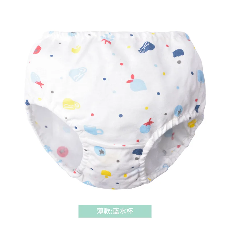 05 0-7Y Baby Girls Panties Toddler Boys Underwears Infant Cotton Training Reusable Nappy Washable Diapers Cover Cartoon Bread Pants - Цвет: 05