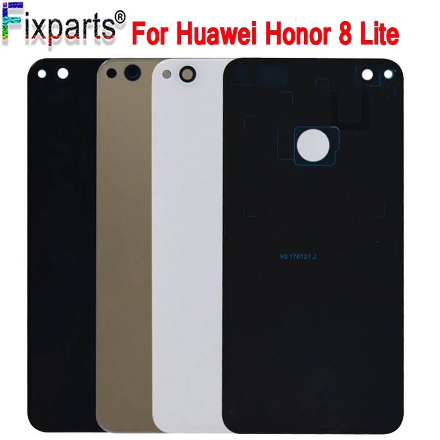 Huawei Honor 8 Lite Задняя крышка батареи задняя дверь Корпус чехол стеклянная панель Замена для 5," huawei Honor 8 Lite крышка батареи