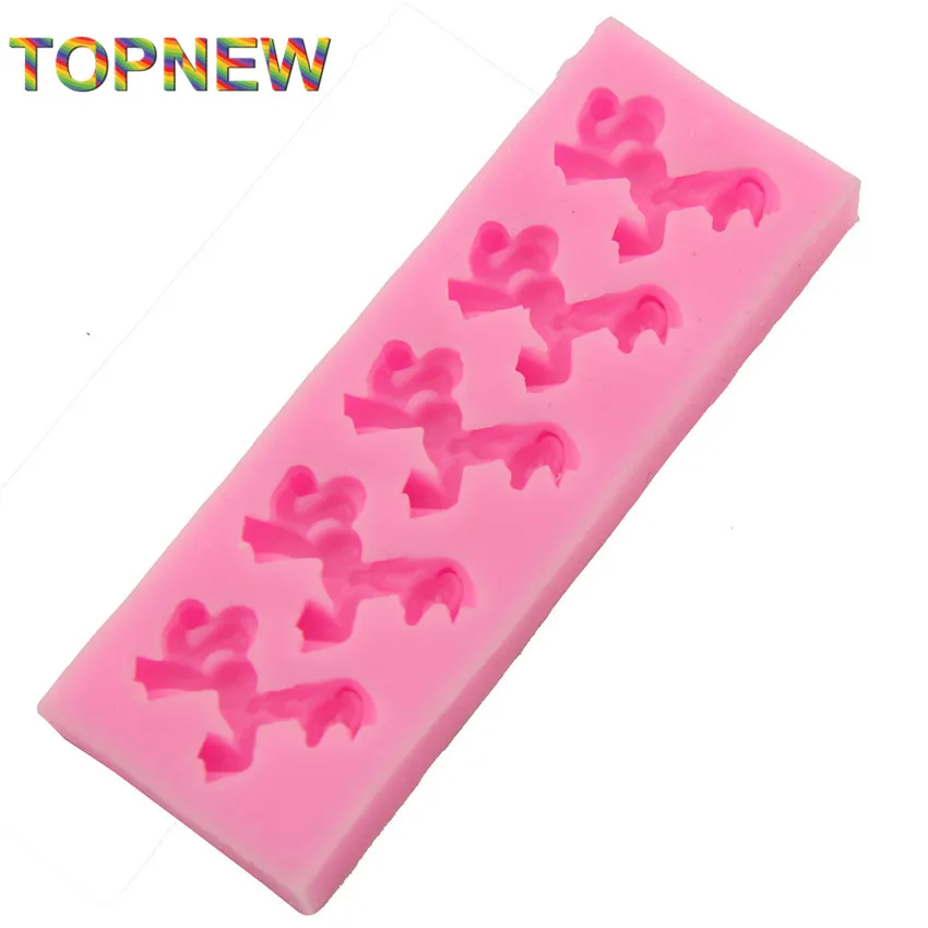 Силиконовая Форма Пони помадка инструменты для украшения торта шоколада и желе