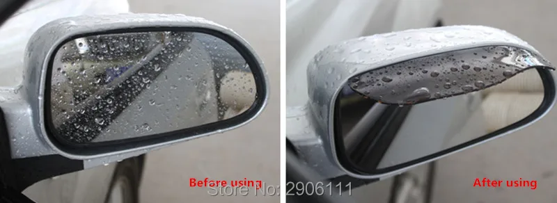 2 шт./Лот ПВХ Автомобильное зеркало заднего вида дождевая бровь для Lada kalina granta priora