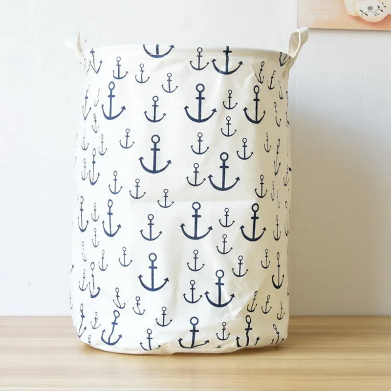 Хит продаж пыле хлопок Ткань хранения корзины для белья и препятствуют со