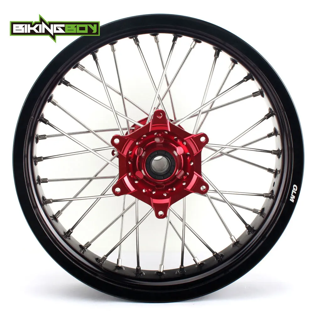 BIKINGBOY 3 5x17 &quotSupermoto передний обод колеса 36 отверстий концентратор для Honda CR 125 250 02 13