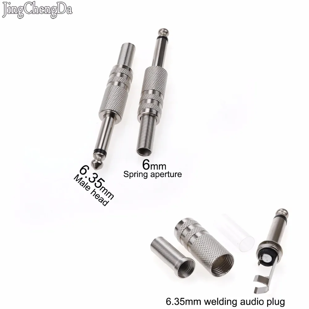 JCD 6 35 мм 1/4 &quotПапа моно штекер разъем аудио 5 для микрофона усилителя спаянное