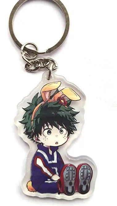 2 Аниме брелок Bokuno Hero Bakugou My Hero acemic bakugou katsuki odoroki Portachiavi двухсторонние брелки подвеска - Цвет: 2