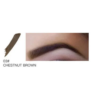 Chestnut Brown Microblading тату-ручка для бровей с кисточкой для бровей водостойкая гелевая краска для татуажа бровей Макияж хна крем-краска для бровей Макияж - Цвет: Chestnut Brown