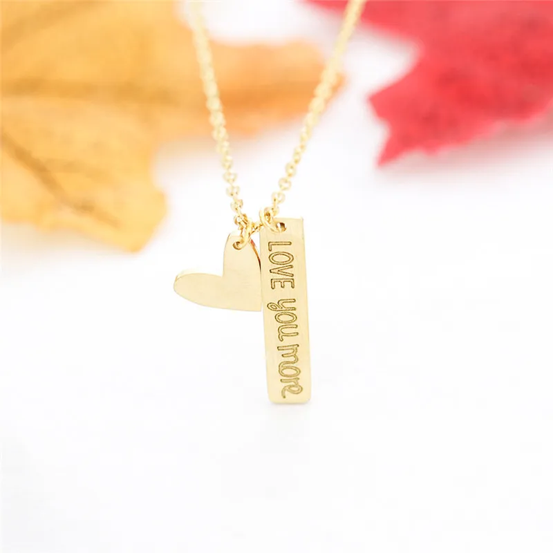 Ожерелье ETCAVCE Love You More кулон для женщин ювелирные изделия подружки невесты
