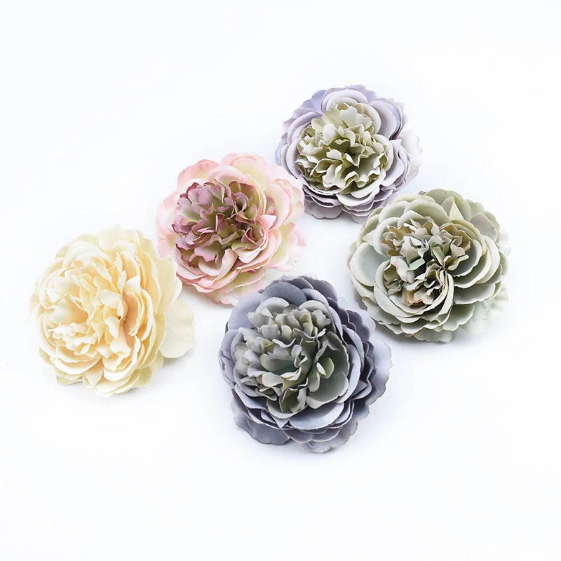 

8CM Fake peony head wedding flower wall party home vases for decoration accessories household products cheap artificial flowers