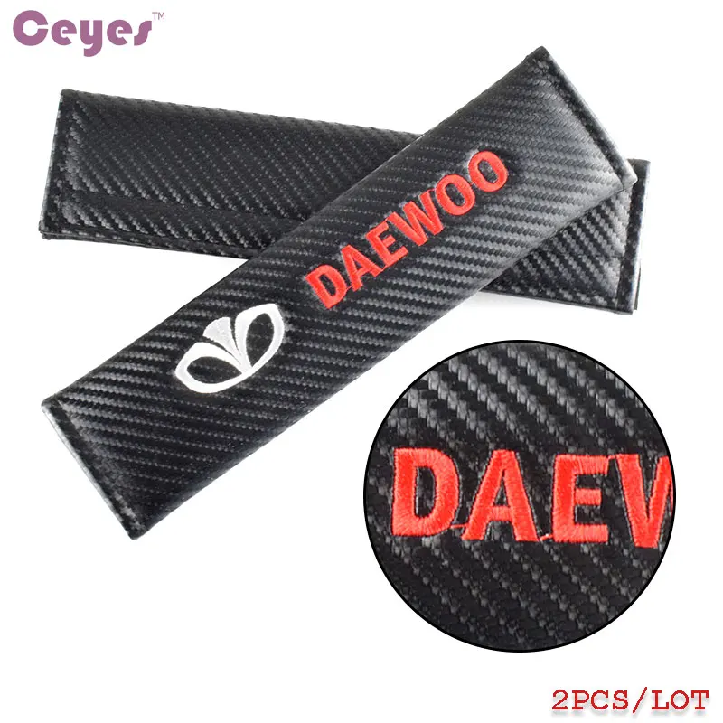 Ceyes чехол на автомобильный ремень безопасности автомобильные эмблемы с кольцом