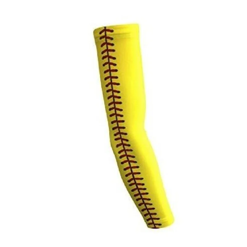 softball stitch 2 шт MTB велосипед велосипедные рукава рука грелка УФ-Защита Велоспорт рукава рука грелка для езды Гольф рука рукава - Цвет: softball stitch