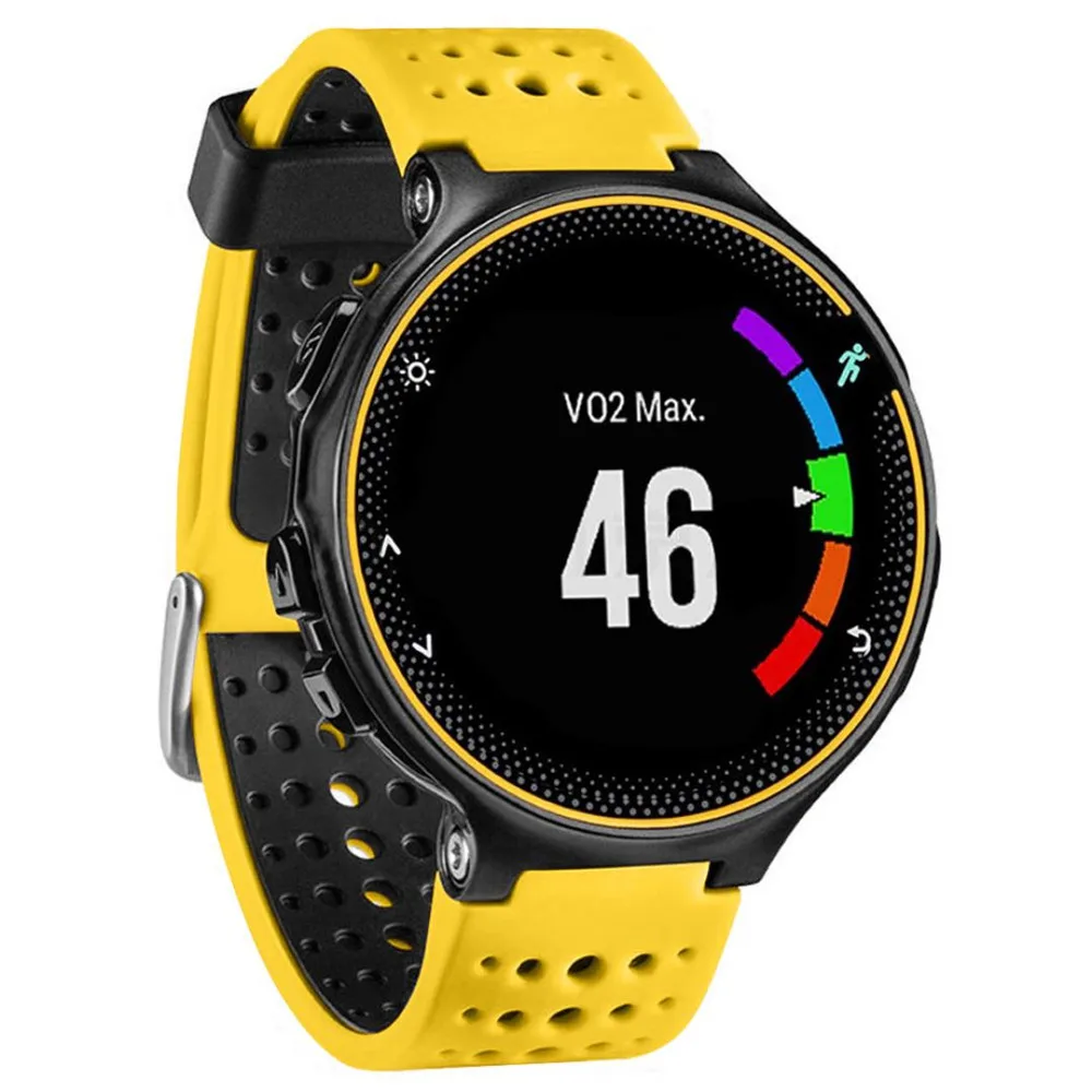 Ремешок силиконовый для смарт-часов Garmin Forerunner 220/230/235/620/630 | Наручные часы