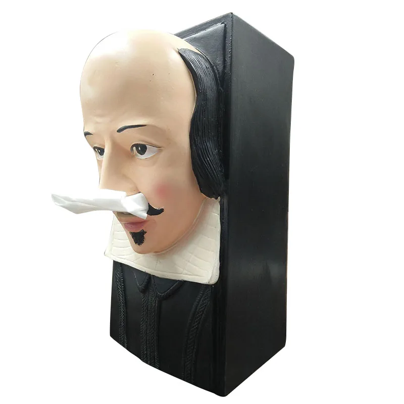 1 шт. Пасхальный остров голова Sir Tissue Box Пасхальный каменный остров статуя Голова рыцаря Tiki крышка креативный домашний офис держатель ткани