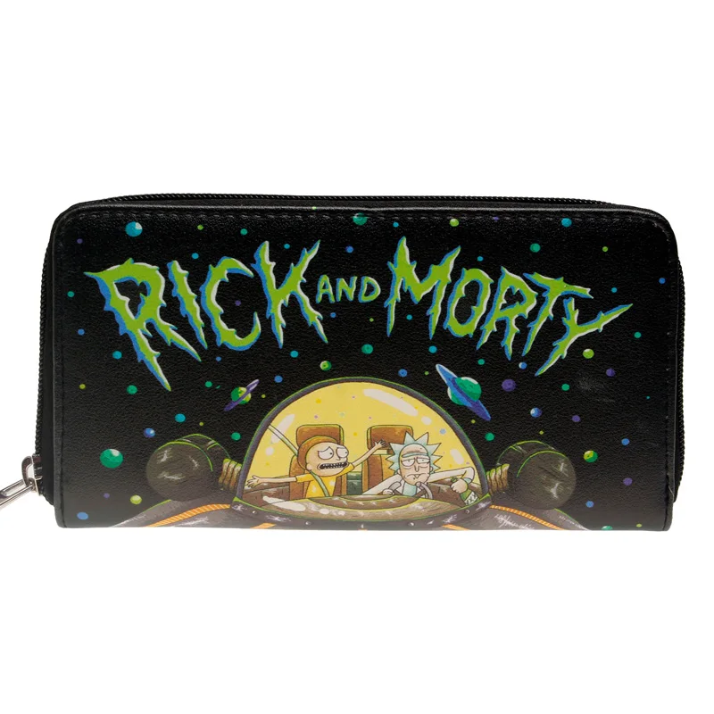 Кошелек на молнии с буквенным принтом Rick and marty, модные женские длинные кошельки из искусственной кожи, дизайнерский брендовый кошелек, женские вечерние кошельки, Женский держатель для карт